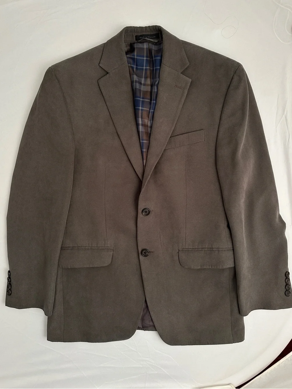 Lauren Ralph Lauren gray vegan suede exterior sport jacket 38S